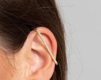 Cartilage ear cuff, Dainty ear cuff, Industrial ear cuff, Bar gold ear cuff, Cz ear cuff, Delicate ear cuff, Minimalist jewelry