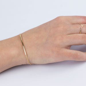 Everyday bracelet, Dainty bracelet, Tubular bracelet, Minimalist bracelet, Dainty gold bracelet, Tiny bracelet, Thin silver bracelet