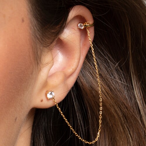 Ear cuff chain gold Clearance