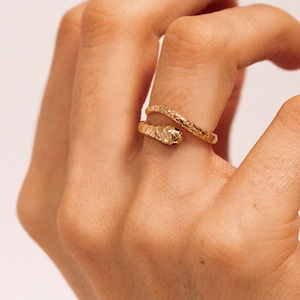 Snake ring, Serpent ring, dainty ring, spiral snake ring, gold ring, silver ring, wrap ring, snake gold ring, vintage jewelry, Snake silver