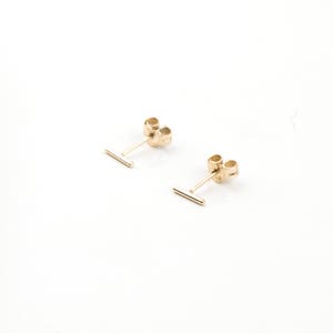 Tiny bar studs, Delicate bar earrings, Bar stud earrings, Simple stud earrings, Stud bar earrings, Minimalist studs, Thin stud earrings