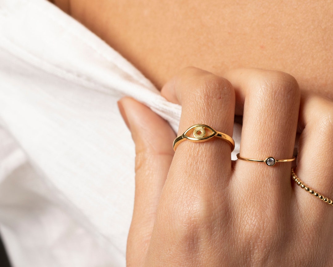Sleek Gold Nail Ring – Adornment + Theory