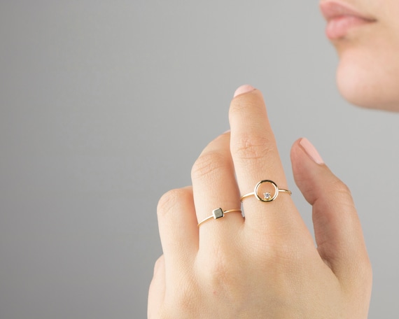 Dainty Zig Zag Gold Ring, Minimalist Simple Ring, Minimal Ring, Tiny Ring,  Stacking Ring, Thin Gold Ring, Stackable Ring, Minimalist Ring -  Canada
