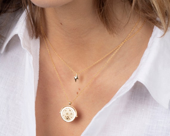 Lightning Bolt Pendant Necklace for 