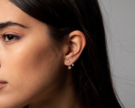 Ear Jacket Ear Cuff Jacket Front Back Earrings Ear Jacket