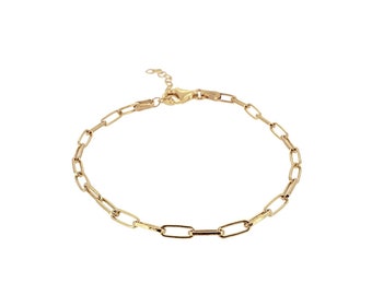 Dainty Box chain bracelet, Venetian Chain Bracelet, Dainty bracelet, Simple chain bracelet, gold chain bracelet, silver chain bracelet