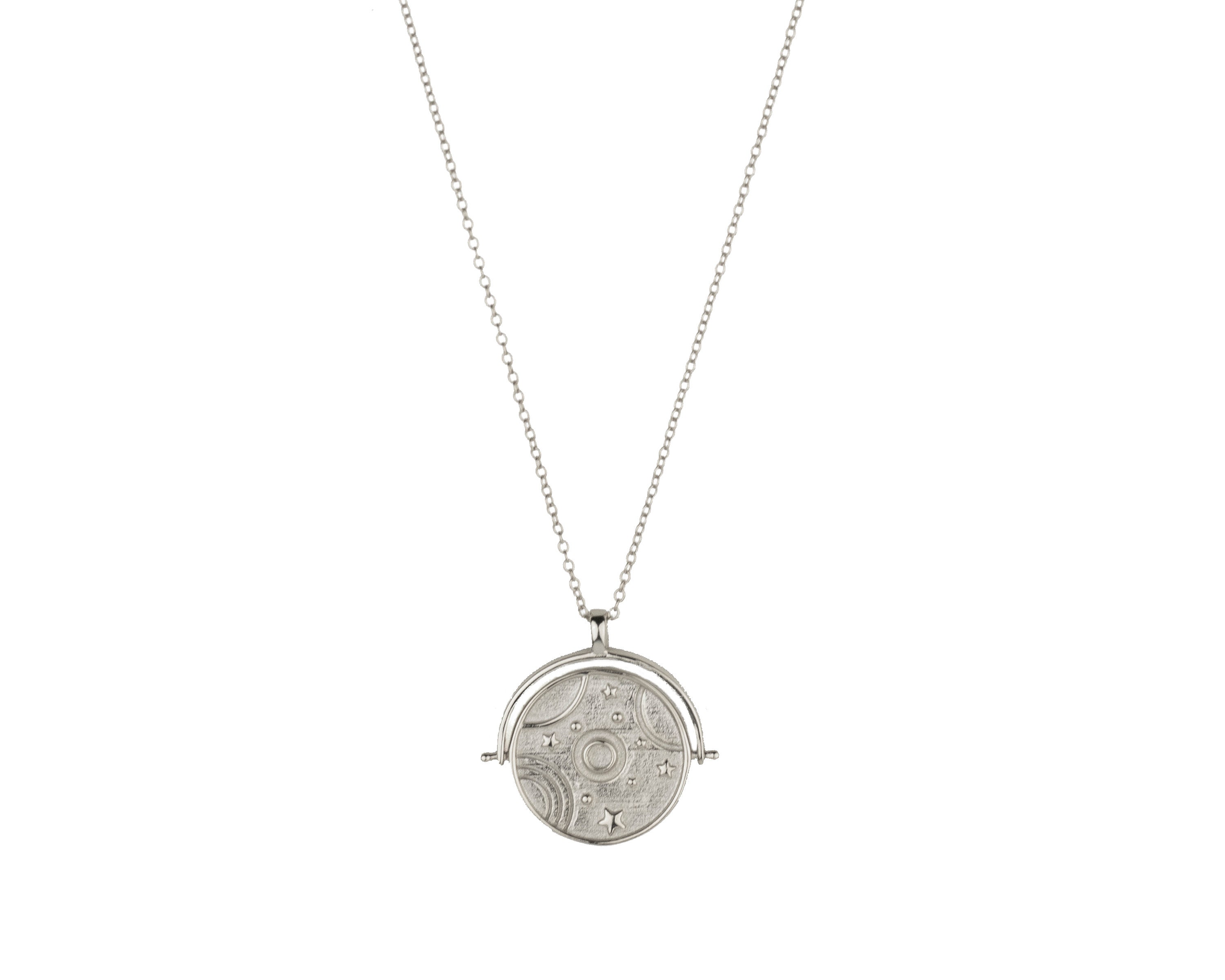 Coin spinner necklace deals