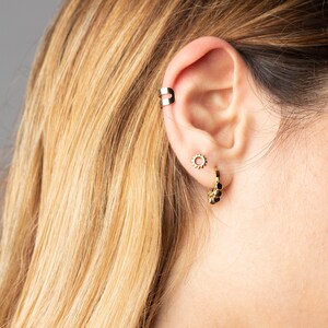 Tiny gold studs, Sun earrings studs, Dainty earrings, Tiny studs, Minimalist earrings, gold earrings, Delicate stud earrings, Gold studs image 8