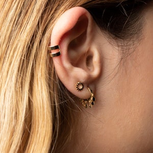 Tiny gold studs, Sun earrings studs, Dainty earrings, Tiny studs, Minimalist earrings, gold earrings, Delicate stud earrings, Gold studs image 10
