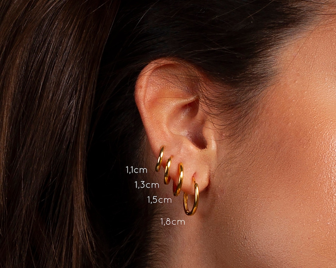 Small Hoop Earring, Sterling Silver Earring, Silver Huggie Earrings – AMYO  Jewelry