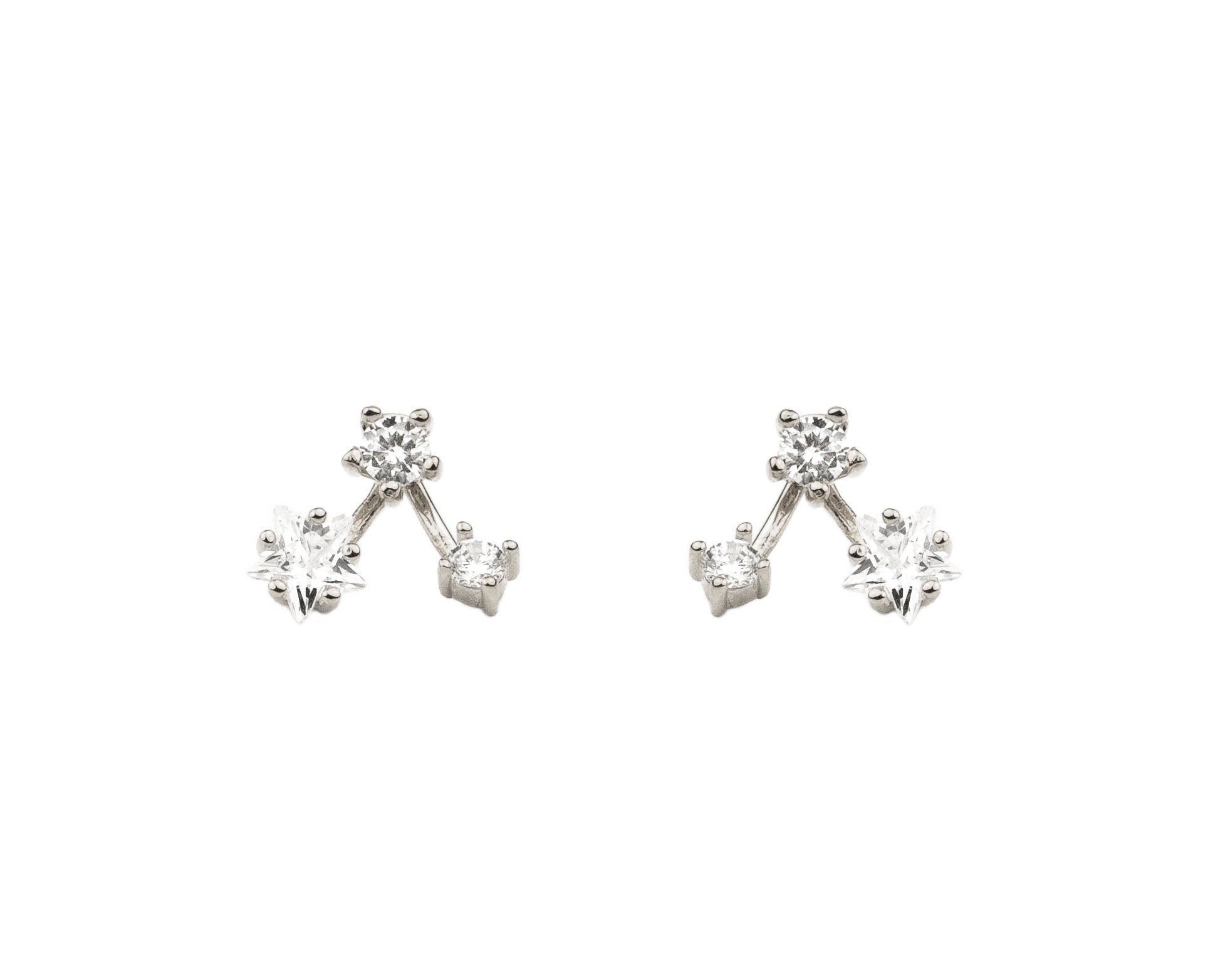 【TATIANA】(Silver925) Pearl & Ribbon Tie Ear Jacket Earring Sterling Silver Gold Stud Earring Jackets | Statement
