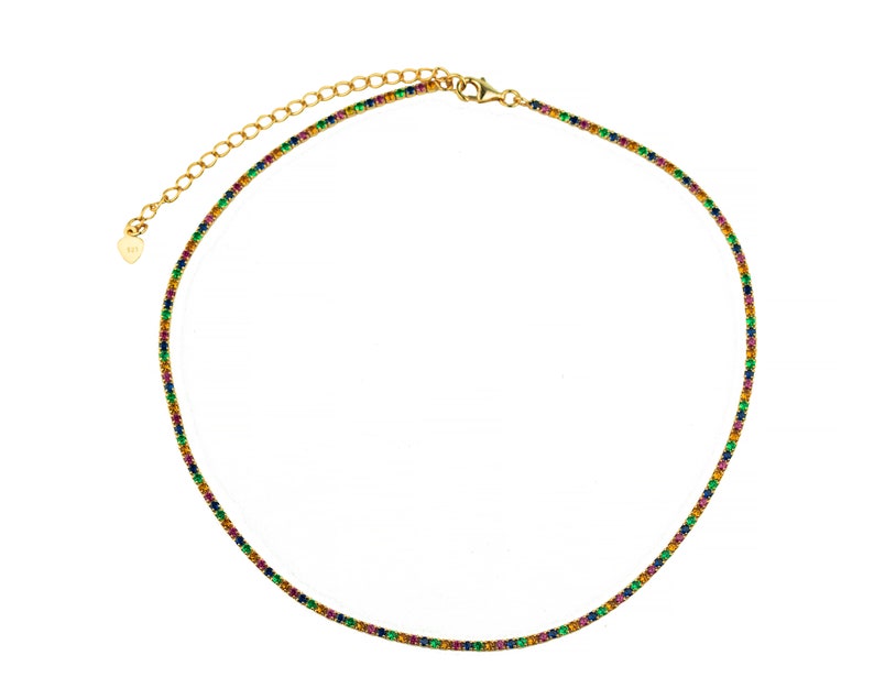 Cz Choker Necklace Gold Choker Necklac Diamond Cut Choker Etsy