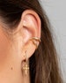 Non pierced conch ear cuff, Gold cz ear cuff, Huggie ear cuff, Dainty cz gold ear cuff, Minimalist ear cuff, Tiny ear cuff 