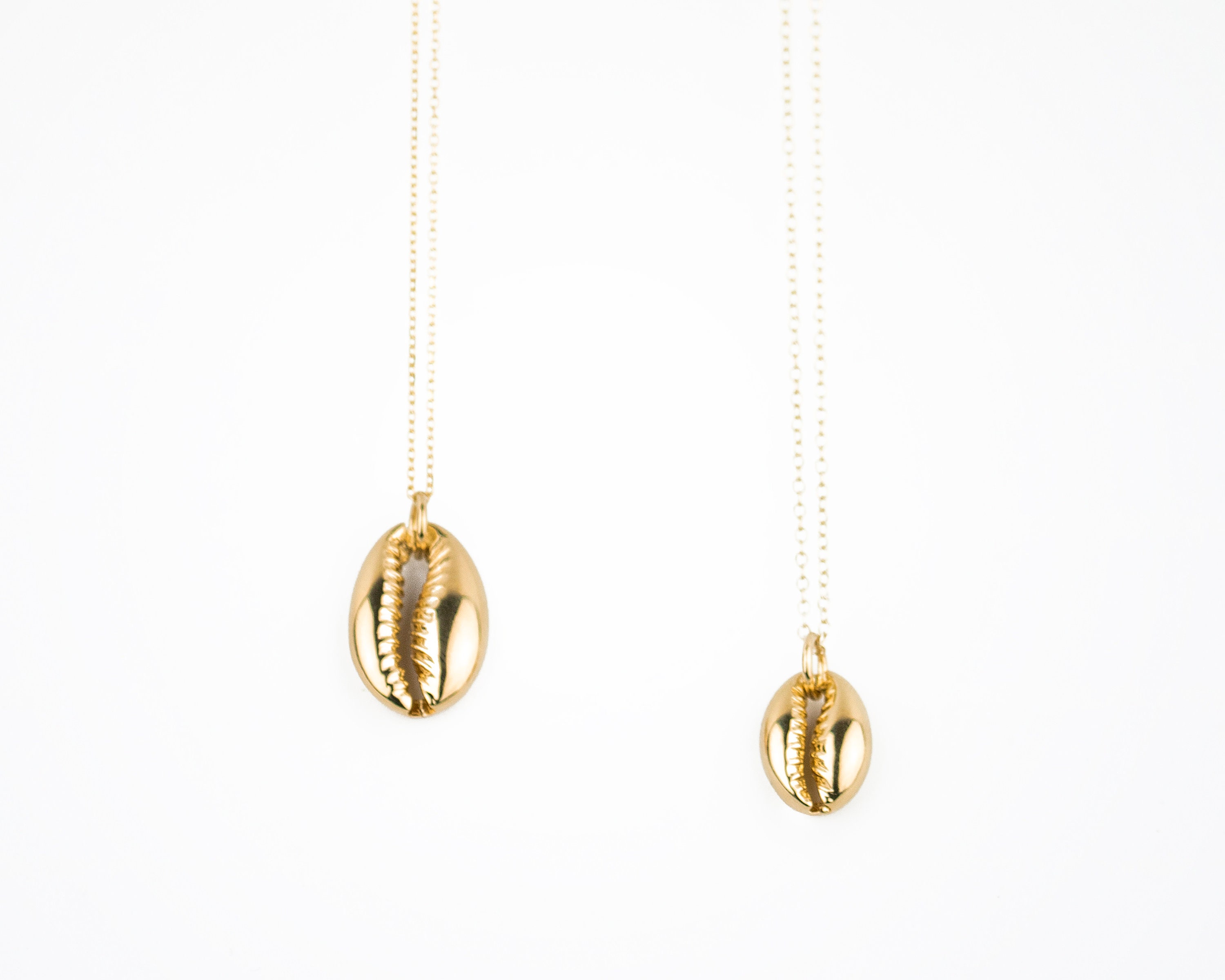 Cowrie Gold Necklace Shell Necklace 