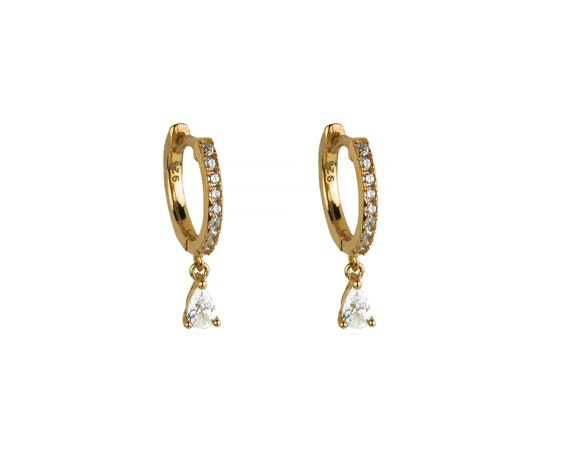 Orecchn Petre Colorate a lobo da donna n argento 925 placcato oro