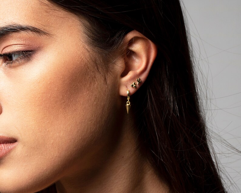 Kleine Ohrstecker Für Zweites Ohrloch Gold Drei Kugel Ohrringe kleine Ohrstecker Gold zierliche - Etsy Österreich
