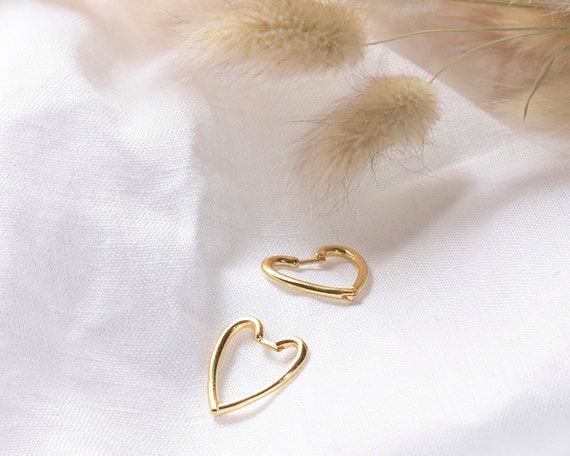 Light Heart Hoop Earrings – Amy Waltz Designs