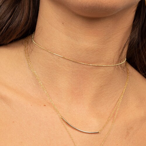 Ball Chain Choker Gold Ball Choker 