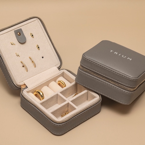 Jewelry Travel Case Vegan Leather Jewelry Organizer Travel Etsy