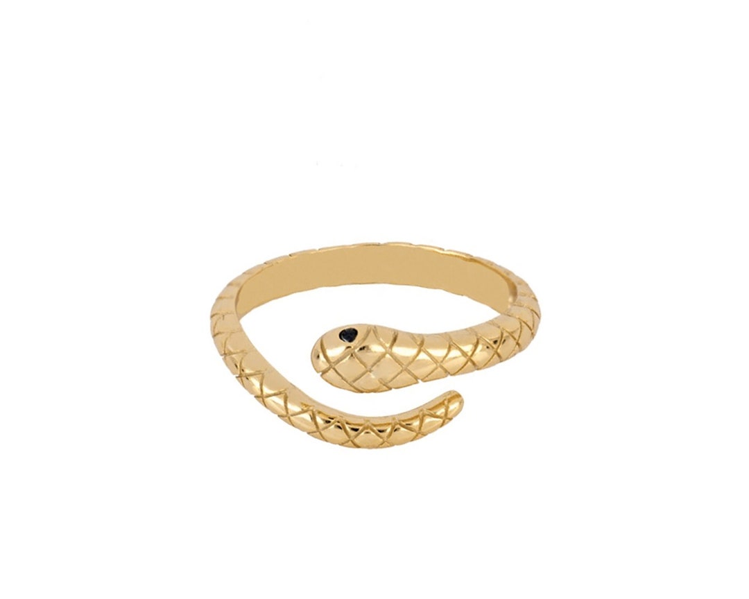 Snake Ring Serpent Ring Dainty Ring Spiral Snake Ring Gold - Etsy