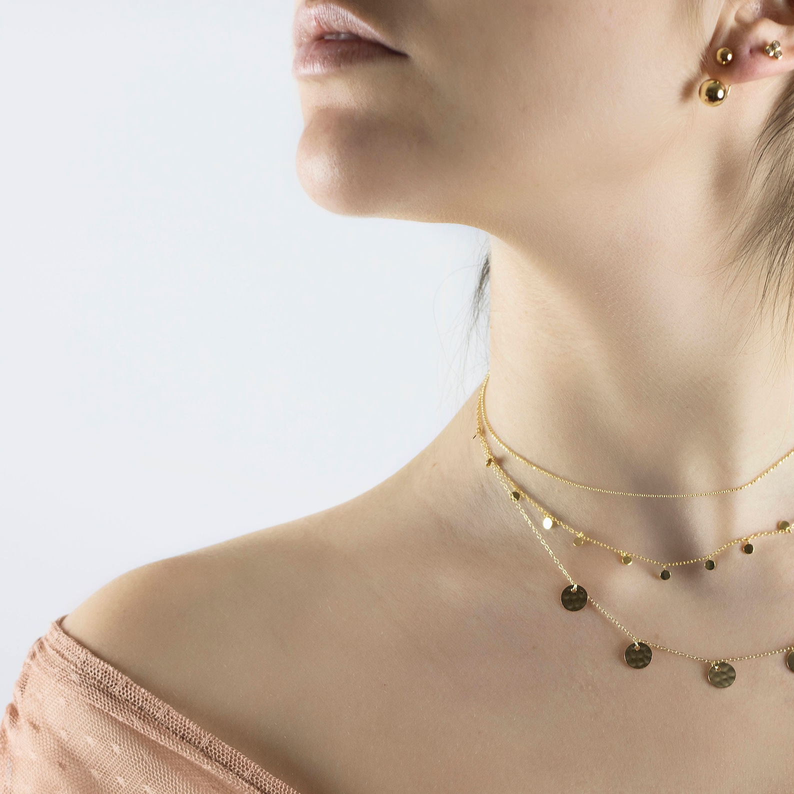 Ball Chain Choker Gold Ball Choker Silver Ball Choker Etsy