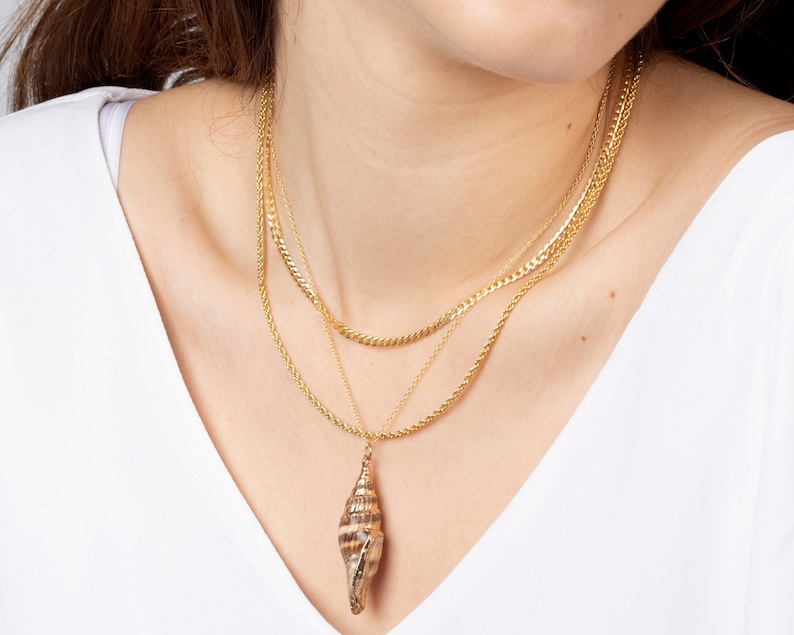 Rope Chain Choker Necklace Twisted Gold Chain Necklace Gold Etsy