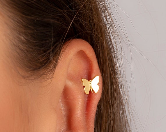 Seek Shine Sadi Tiny CZ Screw Back Ball Studs Earrings (18K Gold Vermeil)