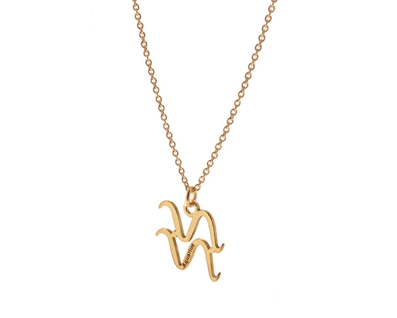 Collar del zodiaco de oro, joyas del zodiaco, collar delicado del zodiaco, collar del horóscopo, collar de Tauro, collar de Libra, collar del signo del zodiaco, imagen 7