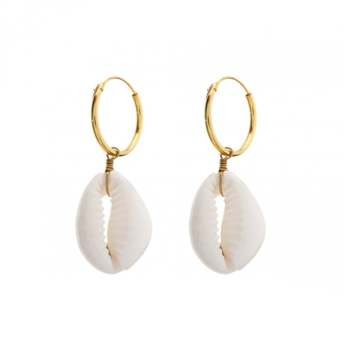 Cowrie Shell Earrings Shell Earrings Shell Hoops Cowrie - Etsy