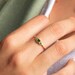 Emerald ring, Dainty ring, Gold ring, Silver ring, Gold emerald cz, Delicate ring, Minimalist ring, Promise ring, Engagement ring