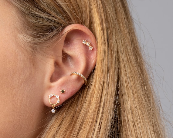 Tiny Cz Stud Earrings Dainty Minimalist Earrings Sterling Silver Earring  Gold Stud Earrings PAIR -  Norway