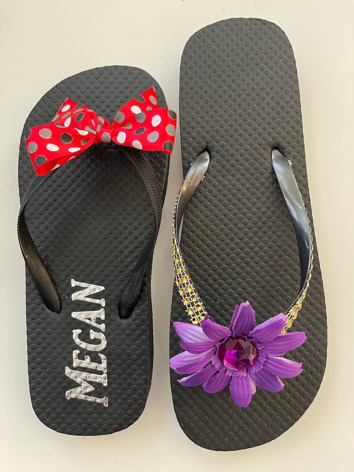 Flip Flop Personalized For Bridal Shower Bride Bridesmaid Etsy