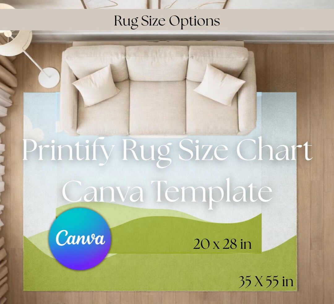 Pri Rugs Templete Printify Rug Size Chart Canva Mockup, Printify Rug Canva Template ...