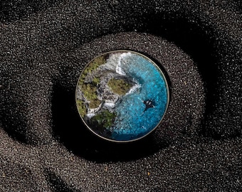 Diorama de paraíso natural de bolsillo: "Manta vuela"