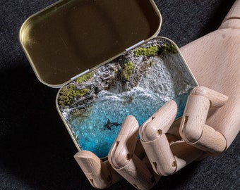 Diorama paraíso natural de bolsillo - "Mi mar"