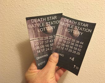 Star Wars Lottery tickets, Death Star Battle Station Lottery