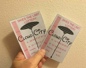 Star Wars Lottery tickets, Cloud City Skies the Limit Lottery