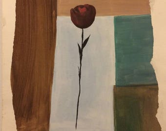 painting of a flower