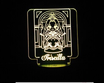 Custom Kids Baby Princess Personalized LED Night Light ,Neon sign, Room Decor, Party Enhancer Nursery  Kids Room,  Free Shipping Made in USA
