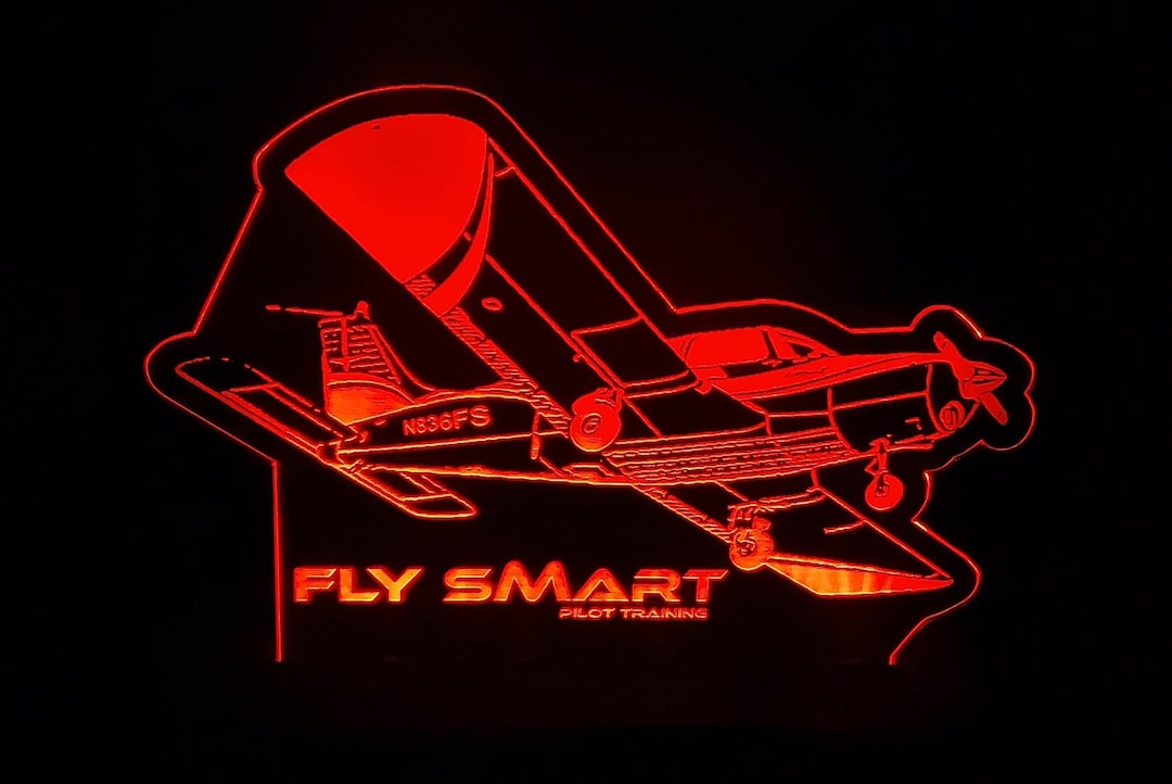Custom Piper PA28 LED Sign – Personalized Tail Number, Aviation Decor ...