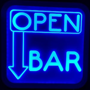 Your Custom Logo as a LED Wall Sign Neon Like - Color Changing Remote Control - 4 Sizes Made in USA Free Shipping