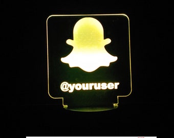 Custom Social Media Sign Personalized LED Night Light, Neon sign, Business Sign, Business Light, Hashtag User Sign Free Shipping Made in USA