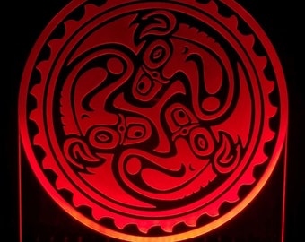 Gov't Mule With 3 Mules LED tabletop light lamp/sign - Neon-like - Free shipping - Made in USA.