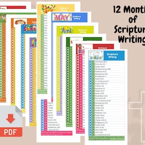 One Year Scripture Writing Plan