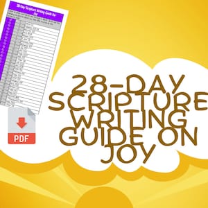 28-Day Scripture Writing Guide on Joy