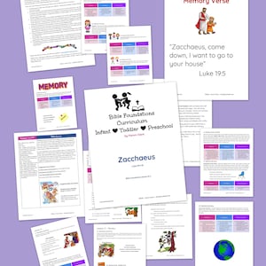 Zacchaeus Foundations Curriculum for Infants, Toddlers & Preschoolers, Bible Curriculum
