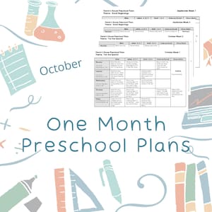 10 月の幼稚園レッスン プラン - 聖書に基づく - 遊びを通して学ぶ - 2 歳、3 歳、4 歳児