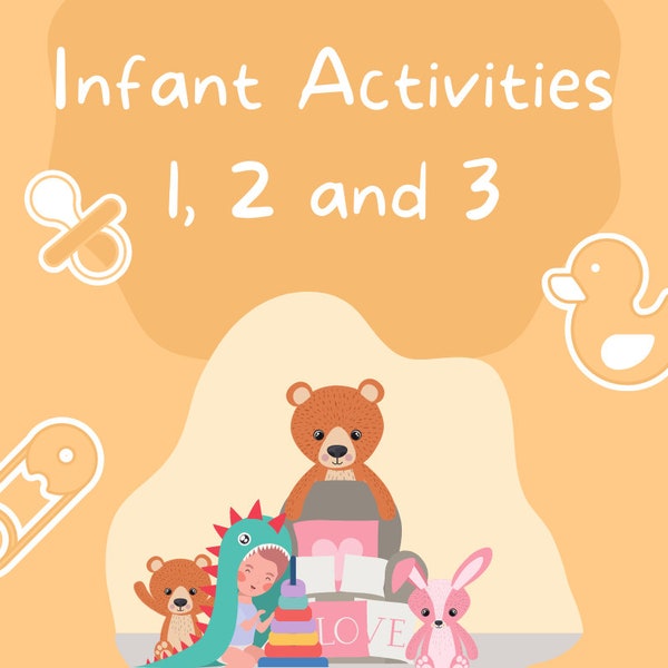 Bundel voor babyactiviteiten 1, 2 en 3 - afdrukbare plannen - leren door spelen