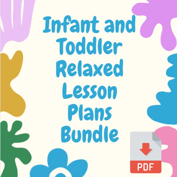 3 Sets of 36 Weeks of Relaxed Weekly Lessons Plans For Infants & Toddlers 0 Months - 3 Years - Learn Through Play