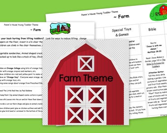 Printable Toddler Theme - Farm - Learning Through Play